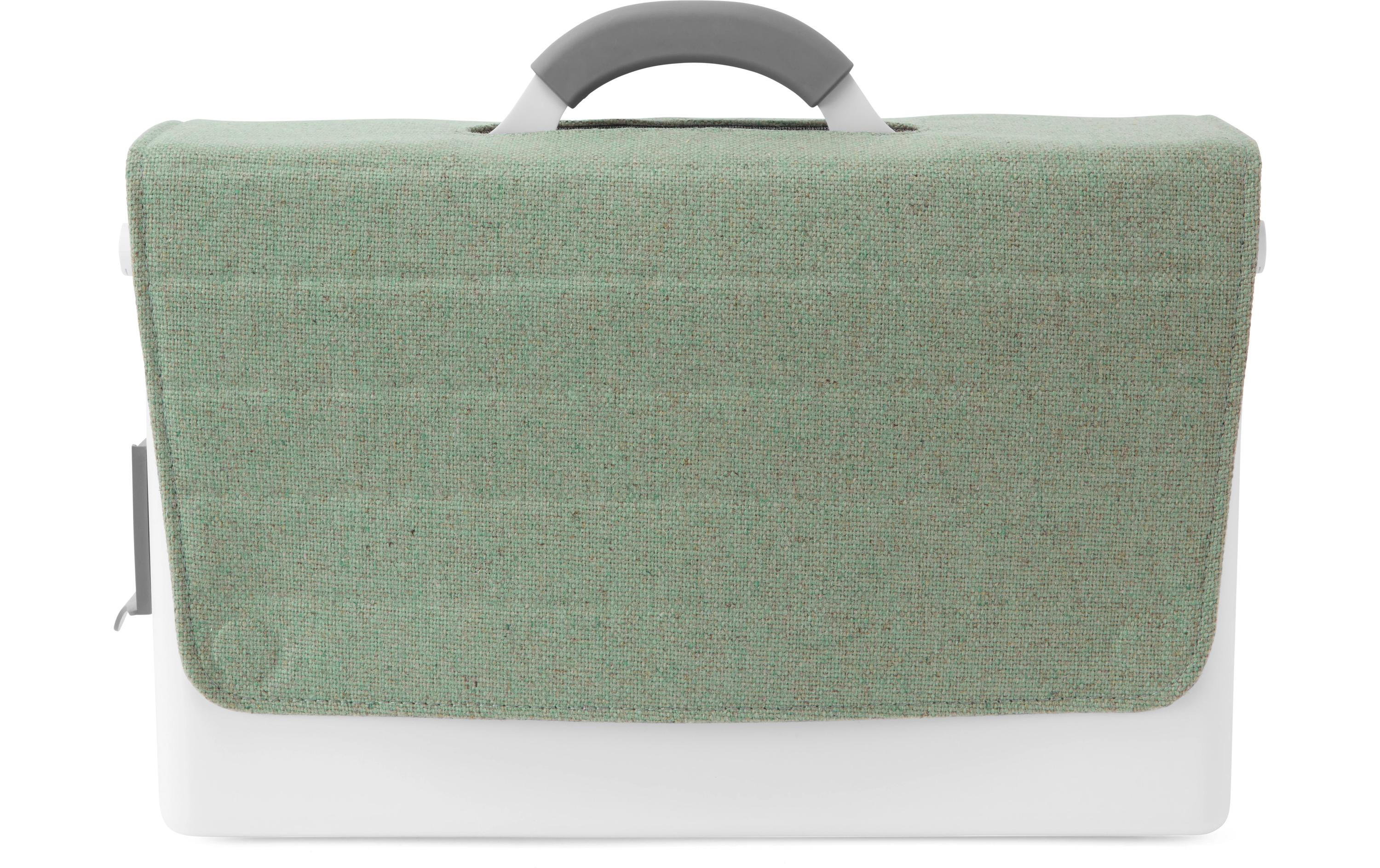 Cover Flax Greenwich zu Hotbox 2, GrünIndividuelle Stoffabdeckung aus Naturfasern