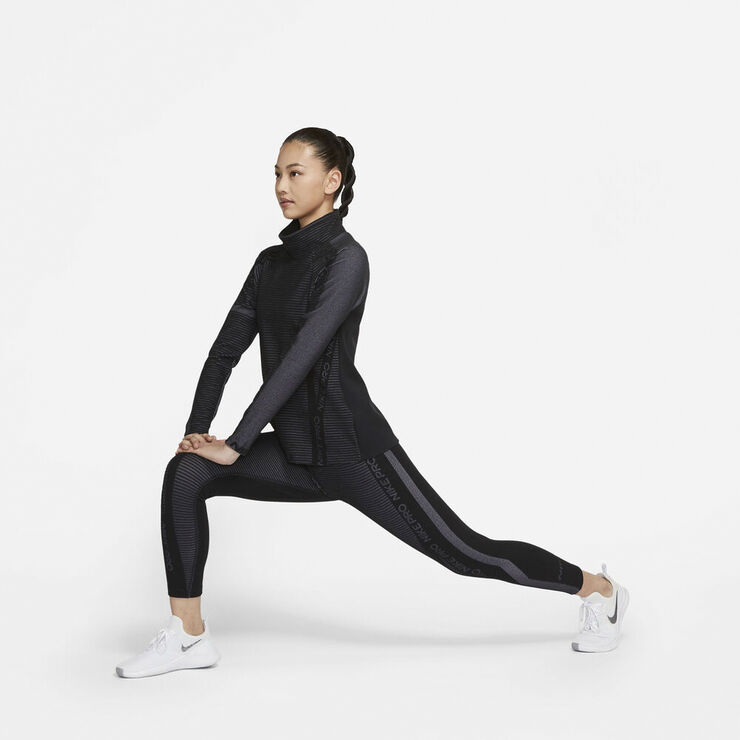 Nike Pro HyperWarm tights Sort