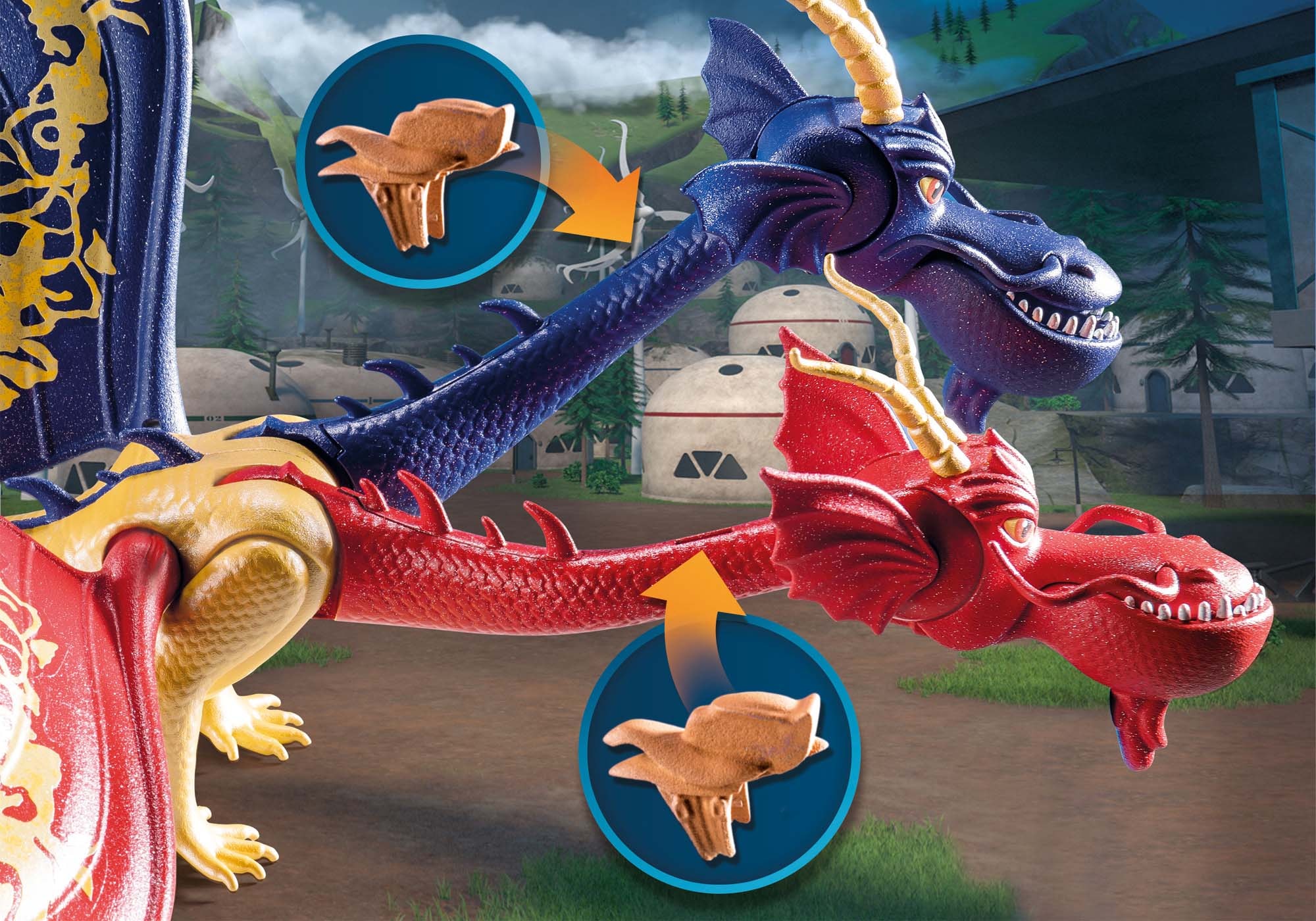 Playmobil® Konstruktions-Spielset »Dragons: The Nine Realms - Wu & Wei mit Jun (71080)« Made in Germany