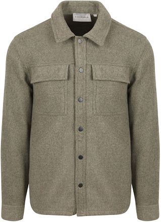 Suitable Overshirt Wool Blend Olijfgroen OVSH-WM-STBL-24W02 kopen