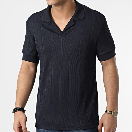 Polo Manches Courtes UY791 Bleu Marine