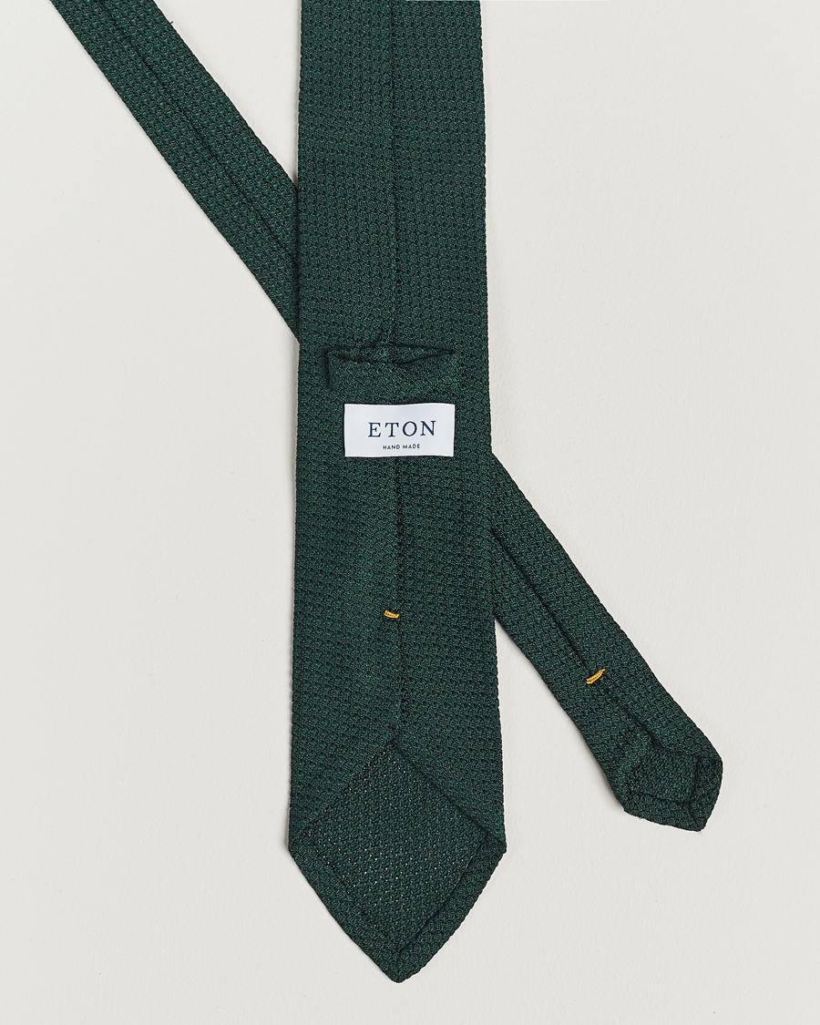Eton Grenadine Tie Dark Green