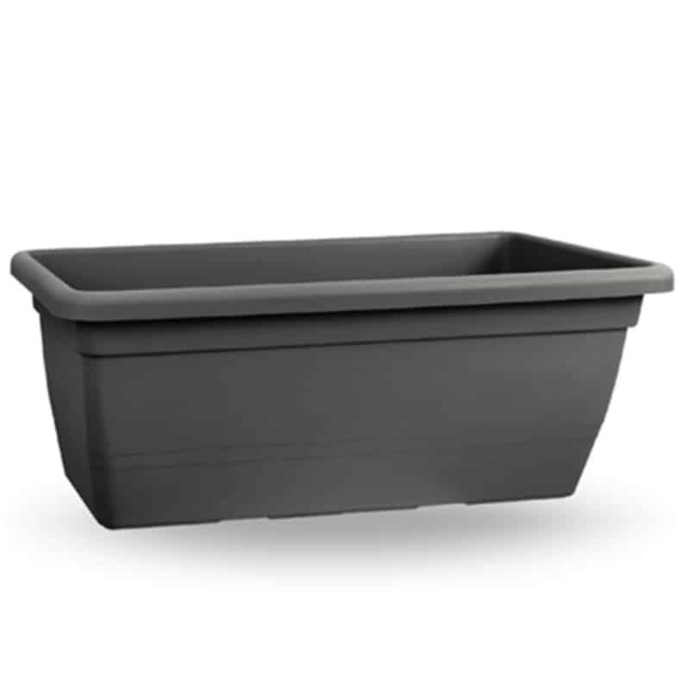 Jardinière anthea grise 80 cm + plateau
