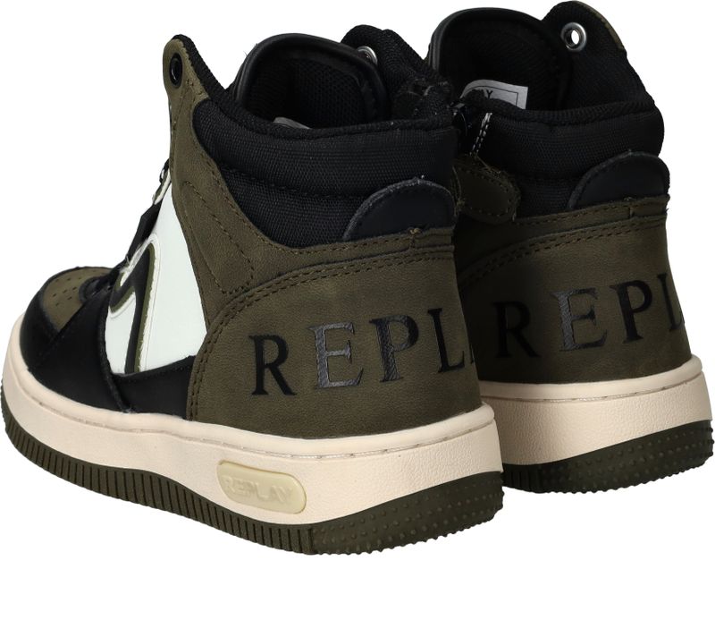 Replay Epic Jr MID 4 Sneakers Groen Jongens