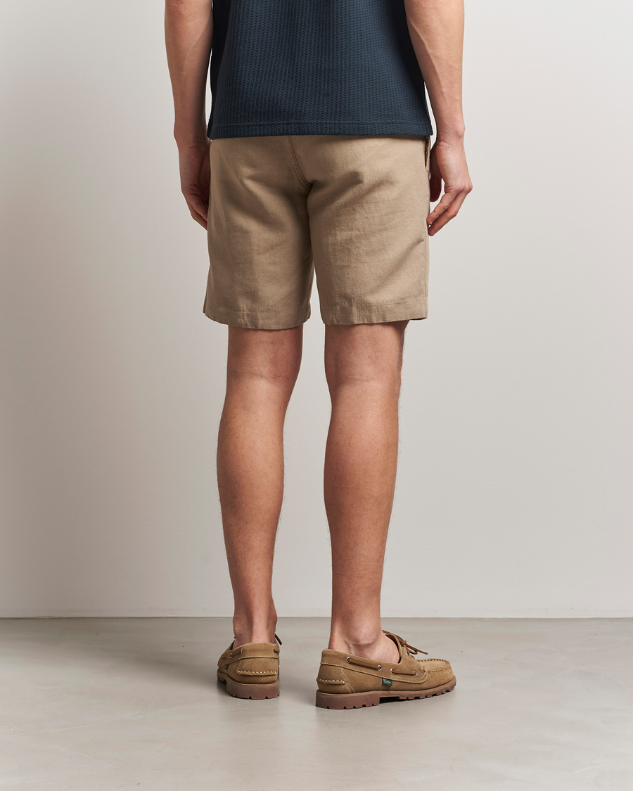 Samsøe Samsøe Smith Cotton/Linen Drawstring Shorts Greige