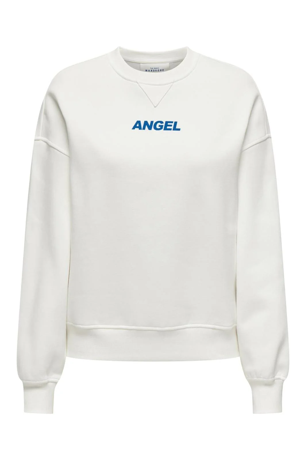 Only Onlsofia L/S Word O-Neck Swt 4564500 cloud dancer angel
