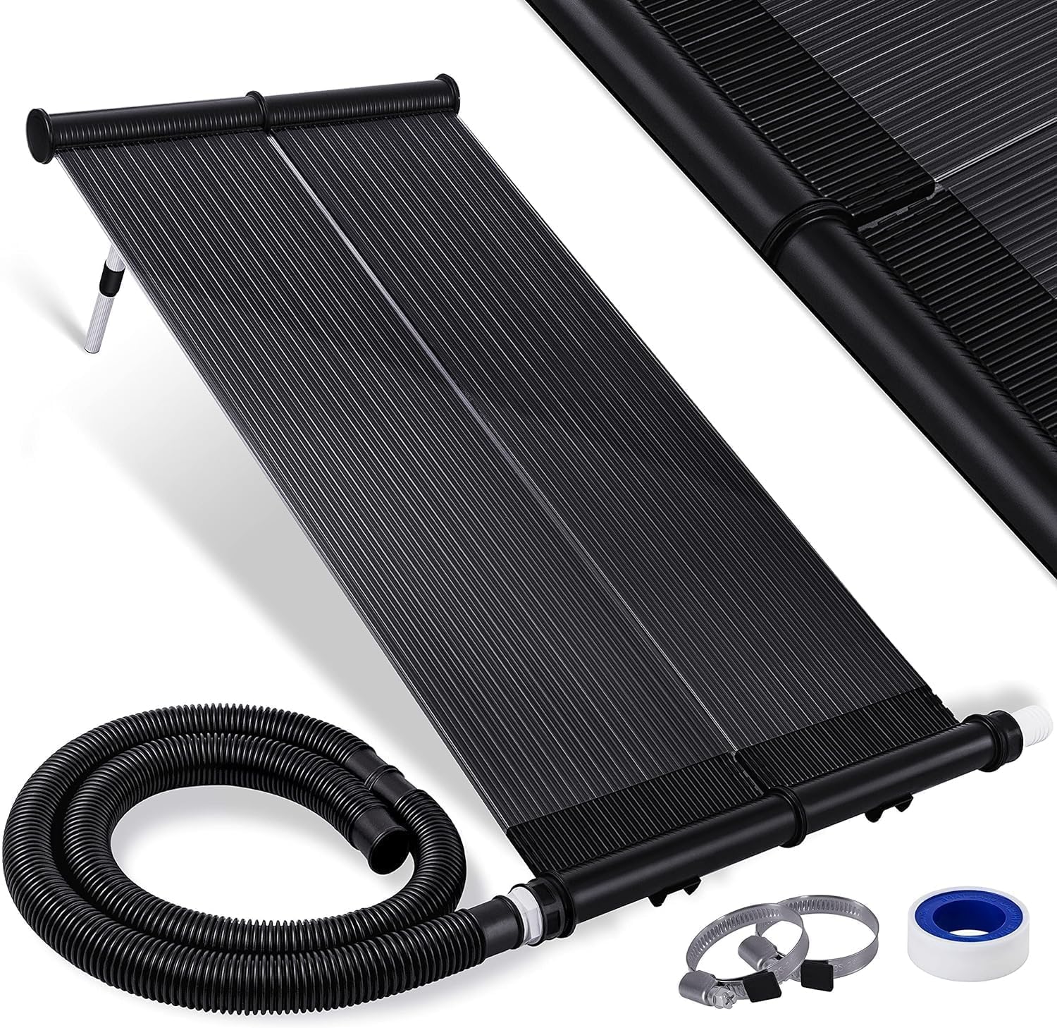 KESSER® Solarkollektor Poolheizung Warmwasser Heizung Solarheizung für Pools Schwimmbad l Beliebig erweiterbar l UV-beständiger Kunststoff (108 x 73 cm)