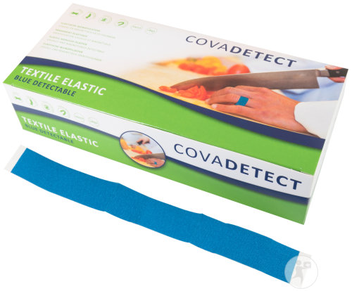 Covadetect Pansement Pour le Doigt Bleu Détectable 2x18cm Textile 100 Pièces (20180t)
