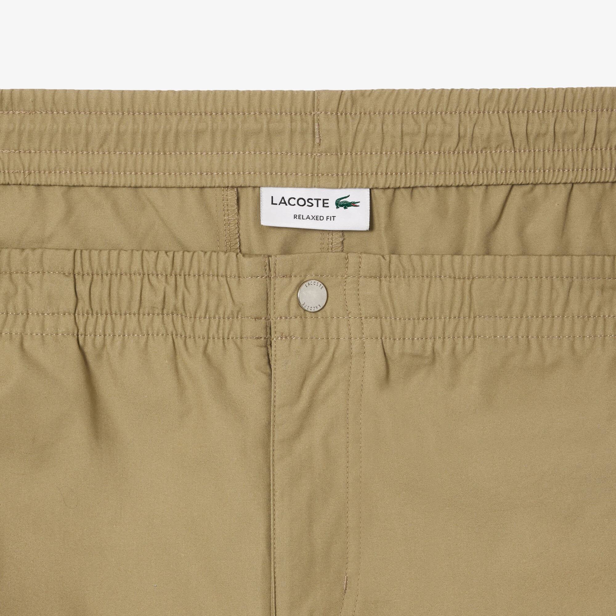 Elastische Shorts aus Baumwoll-Popeline Bermudas - Beige - Lacoste - Herren