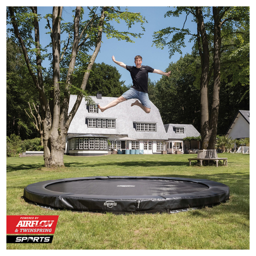Trampoline encastré rond ressort hélicoïdal