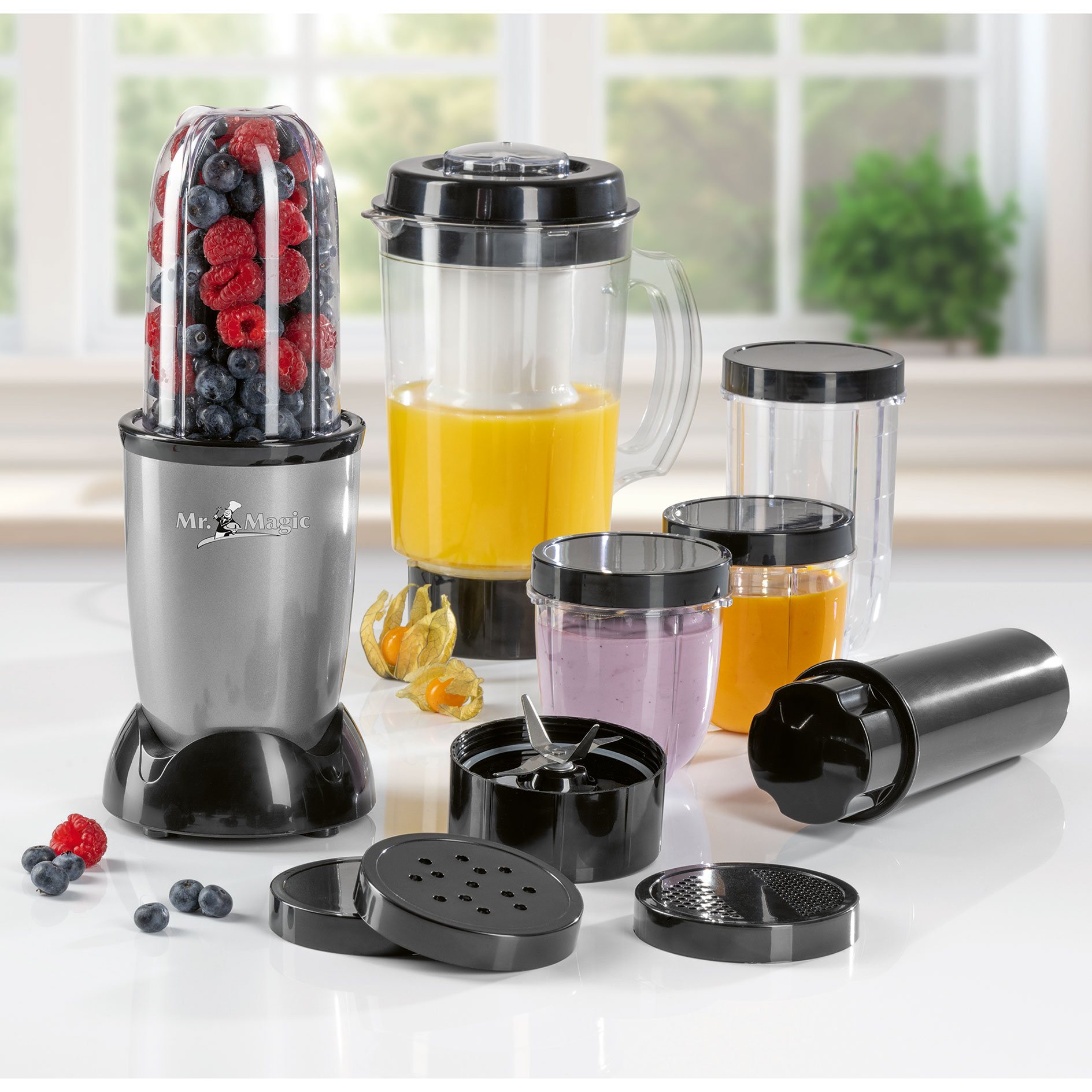 GOURMETMAXX Mixer-Set 13995 - schwarz -18-teilig