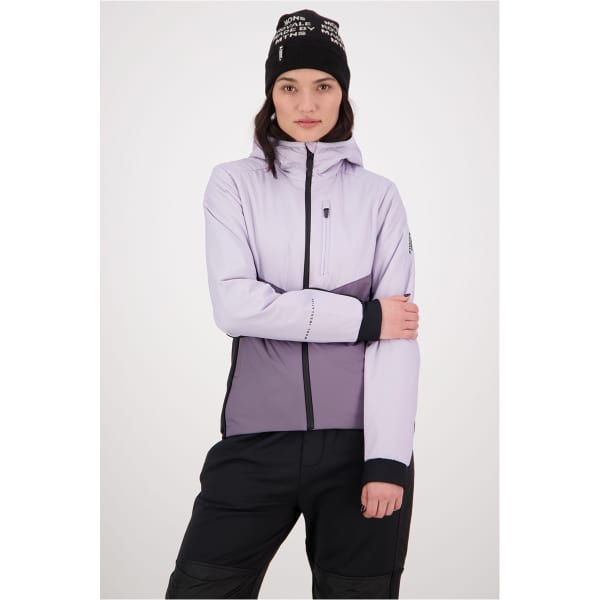 Veste softshell MONS ROYALE MONS ROYAL WMNS ARETE WOOL INSULATION HOOD- THISTLE CLOUD