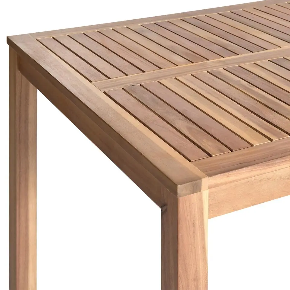 OMBRIANO - Tuintafel - Lichtbruin - 180 x 90 cm - Acaciahout