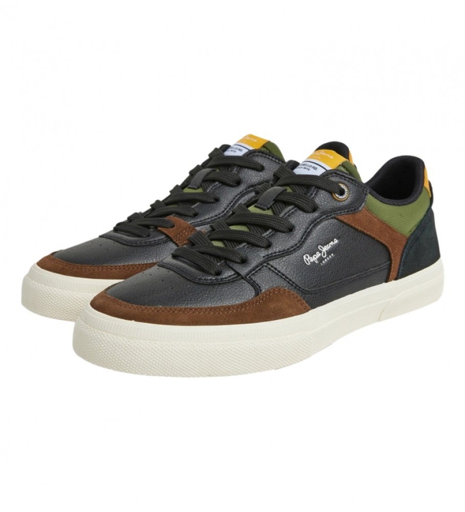 Tênis Pepe Jeans Kenton Masterlow em couro preto