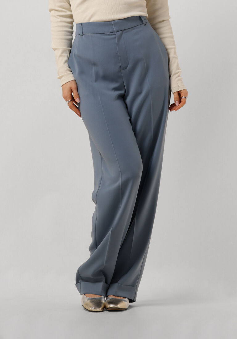VANILIA zwarte vanilia pantalon regular fit crepe tailored