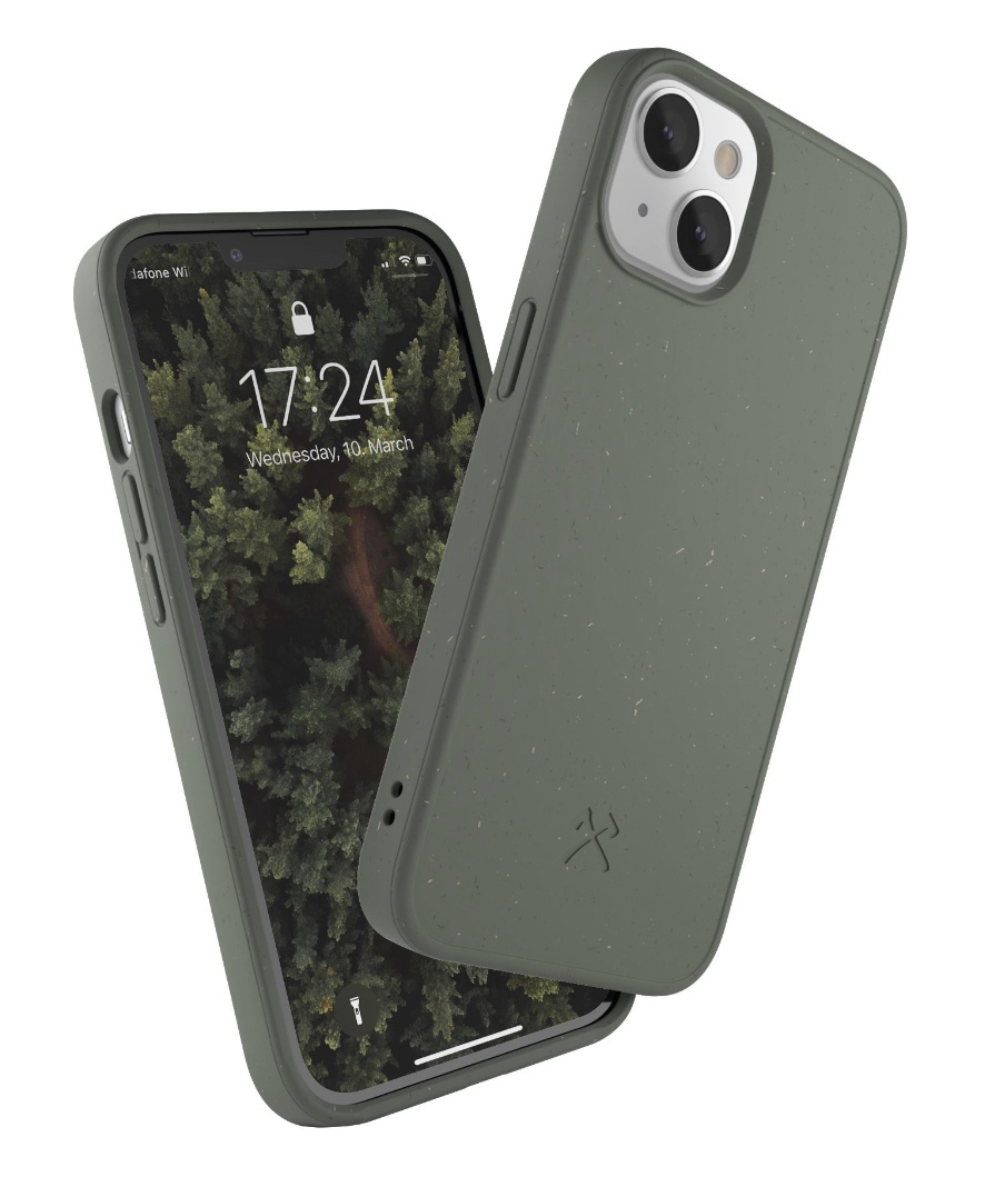 iPhone 14 / iPhone 13 BioCase Antimikrobielle Schutzhülle Vegan Biologisch Abbaubar (ECO649) - Midnight Green