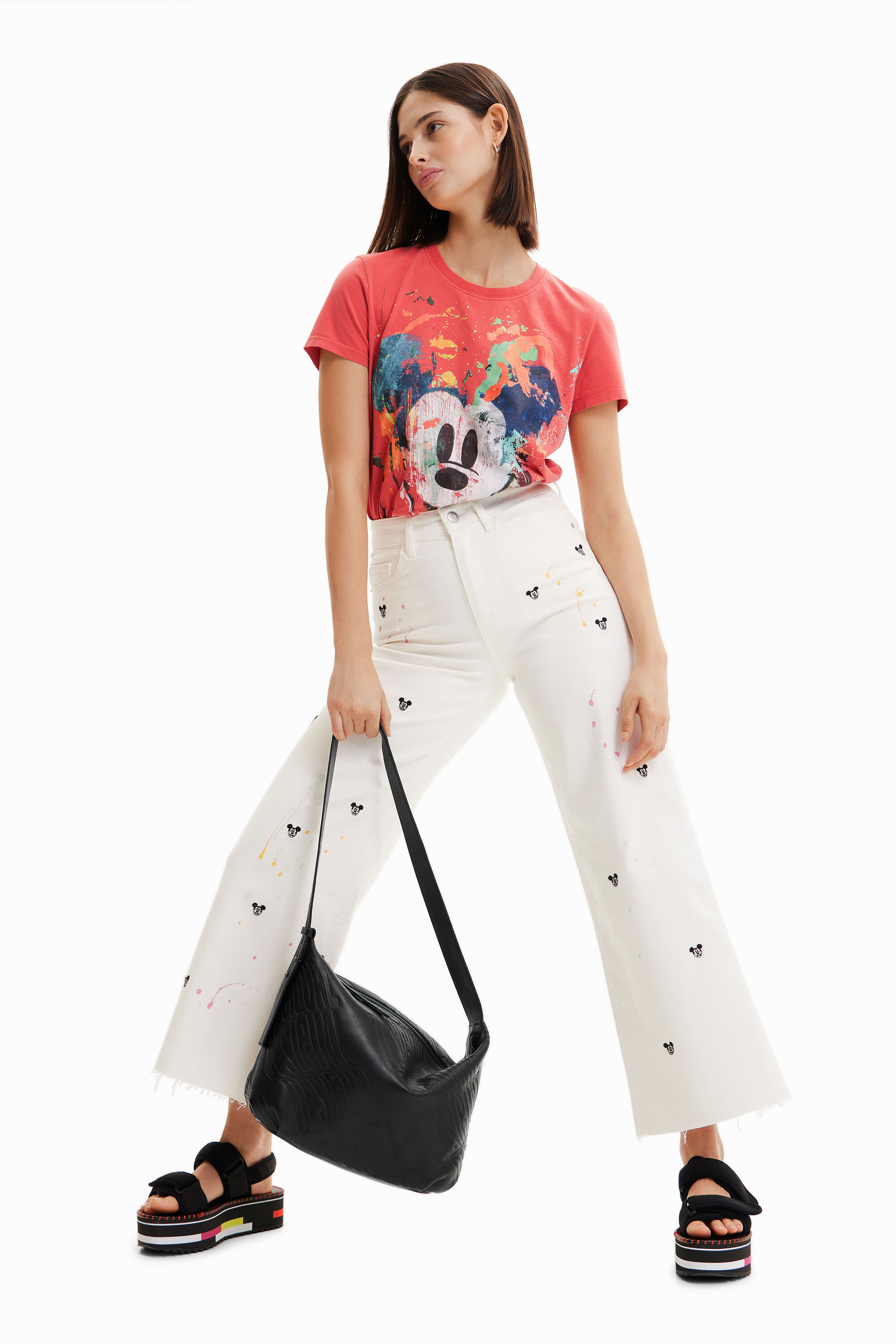 Grand sac cuir logos