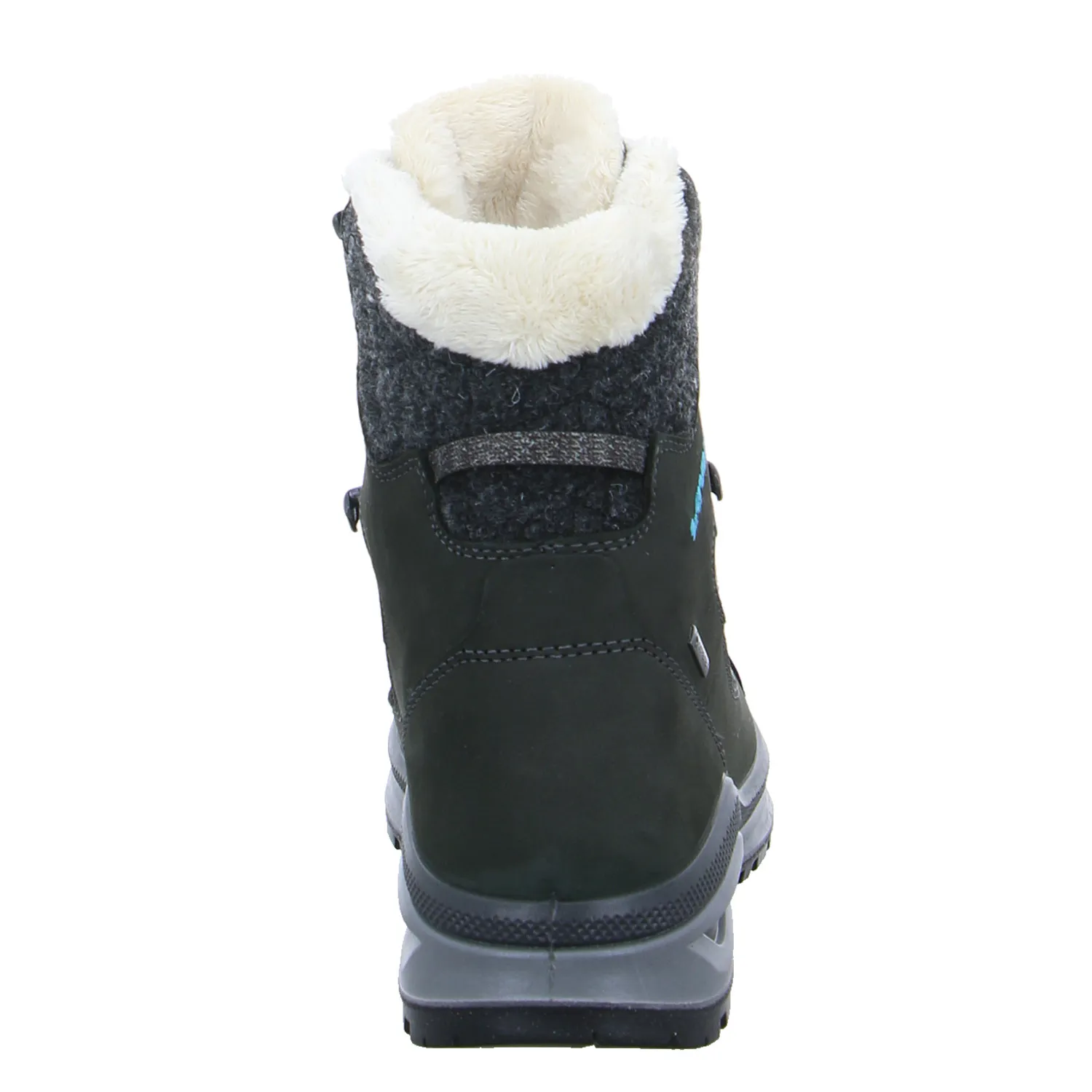 LOWA Snowboots Damen Grau Leder  mit Gore-Tex