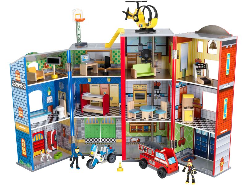 Kid Kraft Puppenhaus Everyday Heroes Holzspielset für Alltagshelden