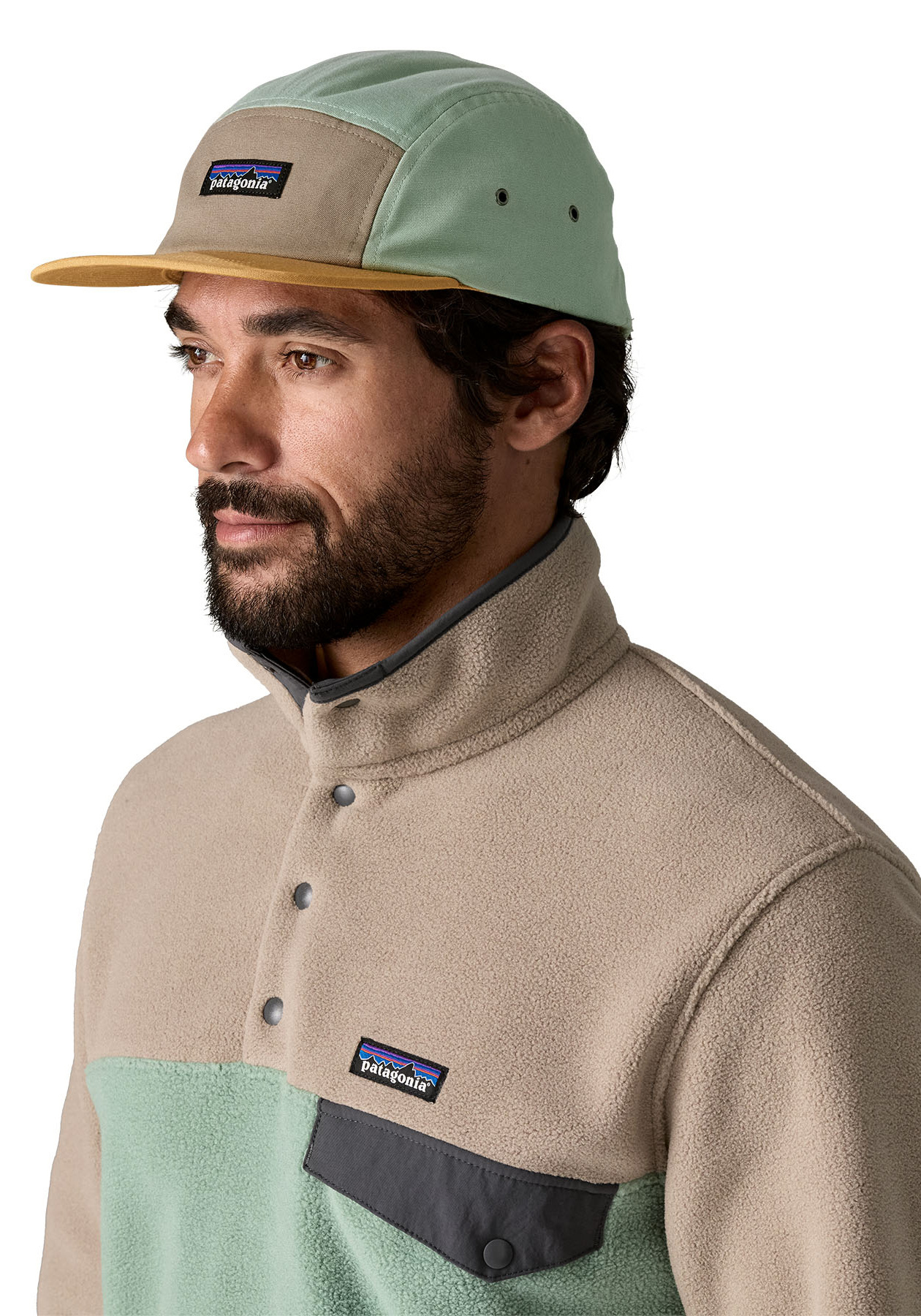 Patagonia Cap P-6 Label Maclure Hat Ellwood Green
