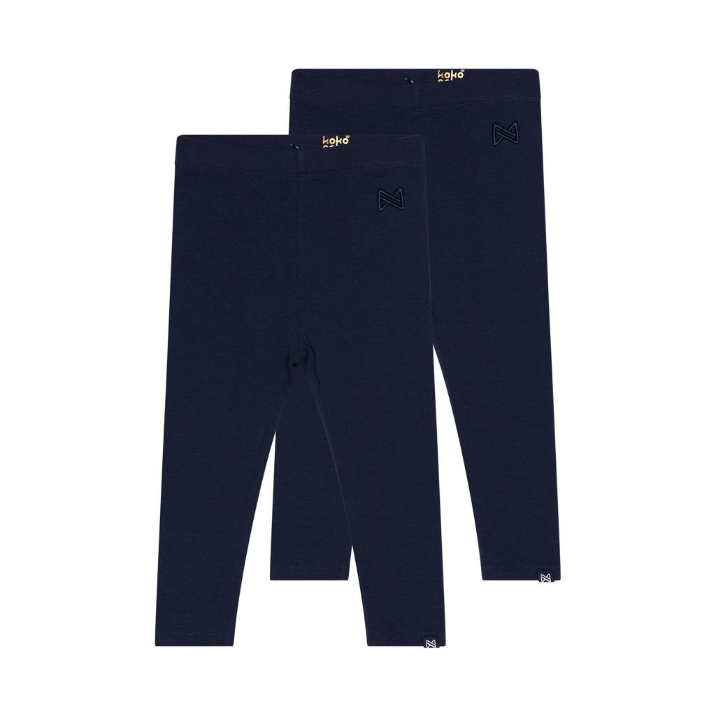 Koko Noko legging Nadia - set van 2 donkerblauw