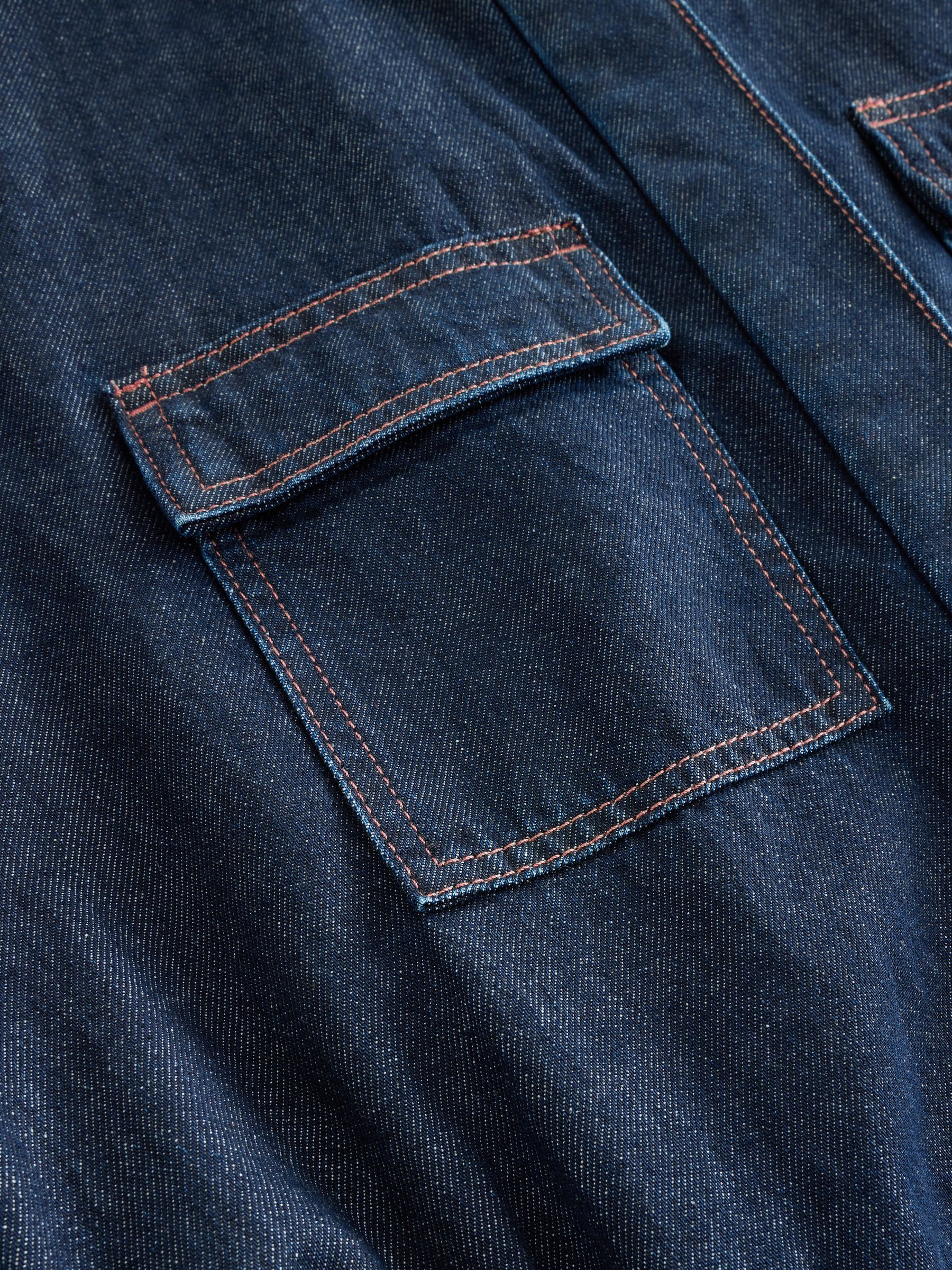 Donkerblauw - 100{Zwangerschapspakje van denim katoen