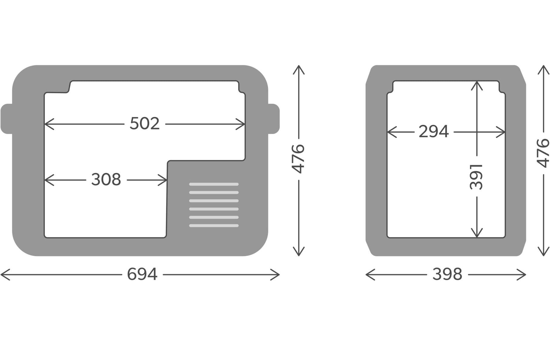 Kompressor-Kühlbox CFX5 45 AC/DC, EU Version<br>Effiziente und smarte Kühlung für unterwegs
