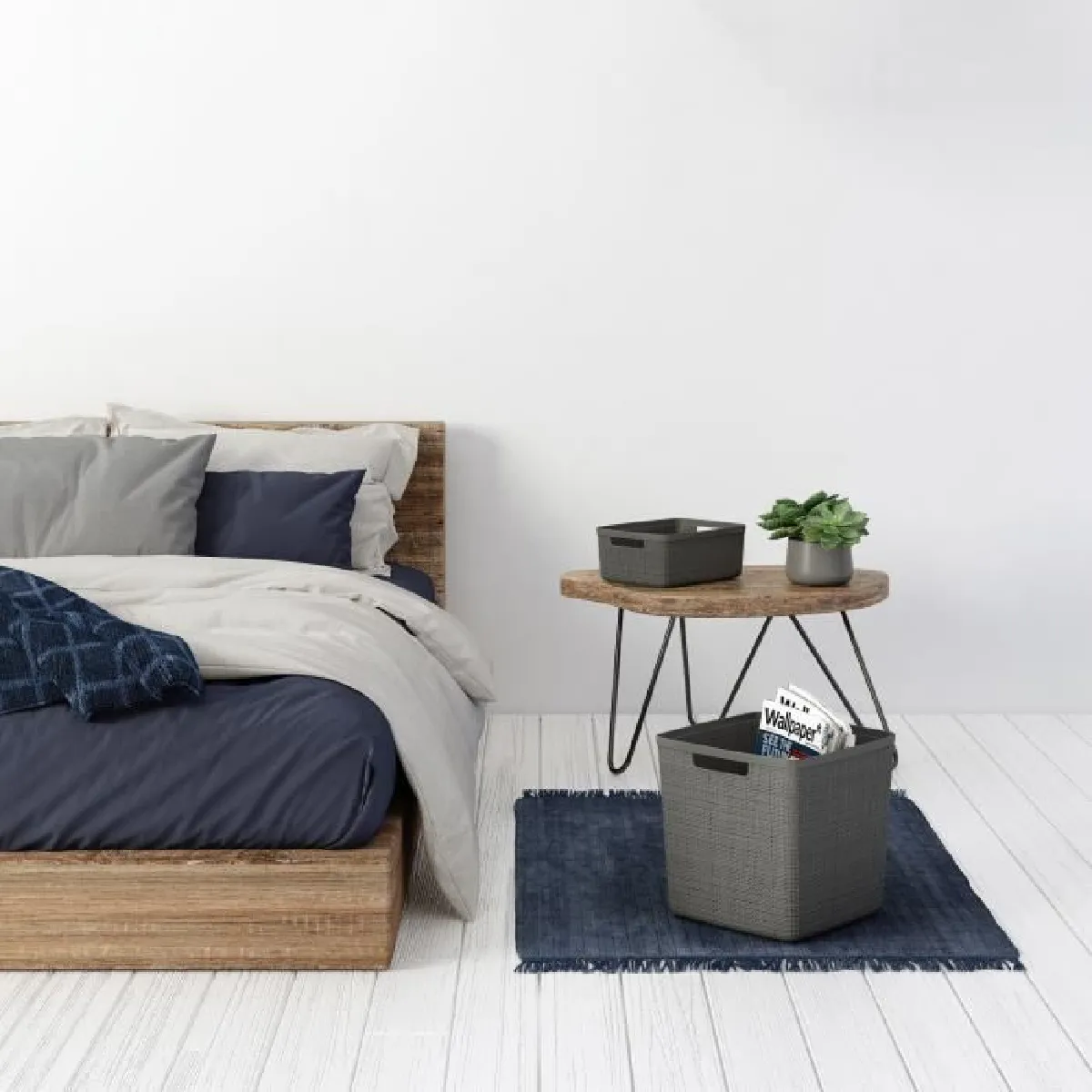 Panière 5L JUTE Gris - But