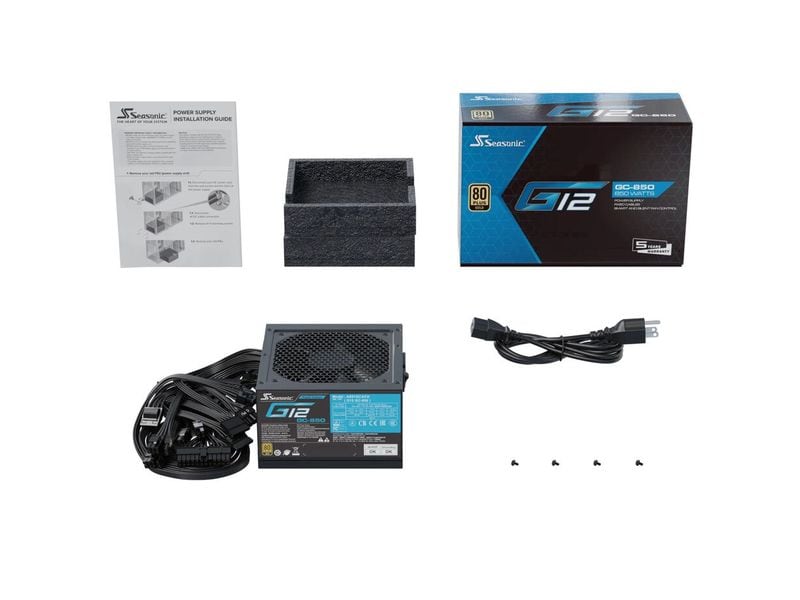 Seasonic Netzteil G12 GC 850 W Netzteil mit 850 W Nennleistung