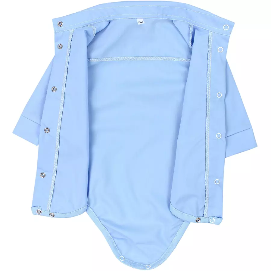 TupTam Jungen Baby Hemd-Body Langarm mit Kragen blaurot