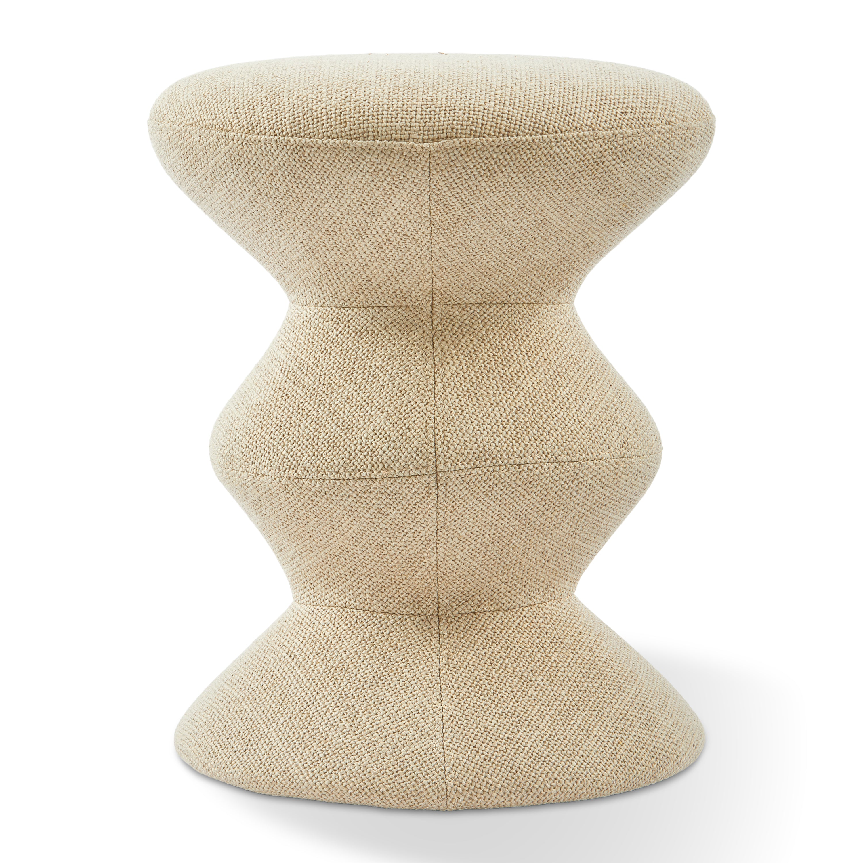 POLSPOTTEN Zig Zag Kruk - Beige
