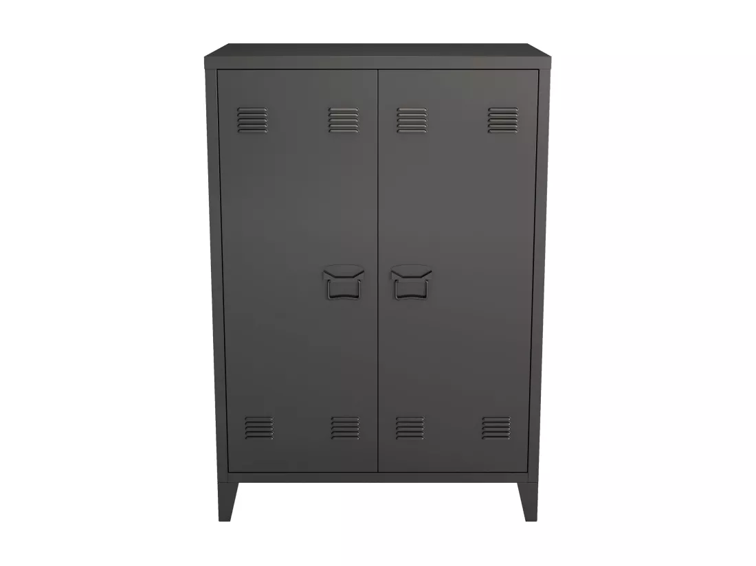 Casier de bureau armoire argentée 75 x 33 x 110 cm 03_0006335