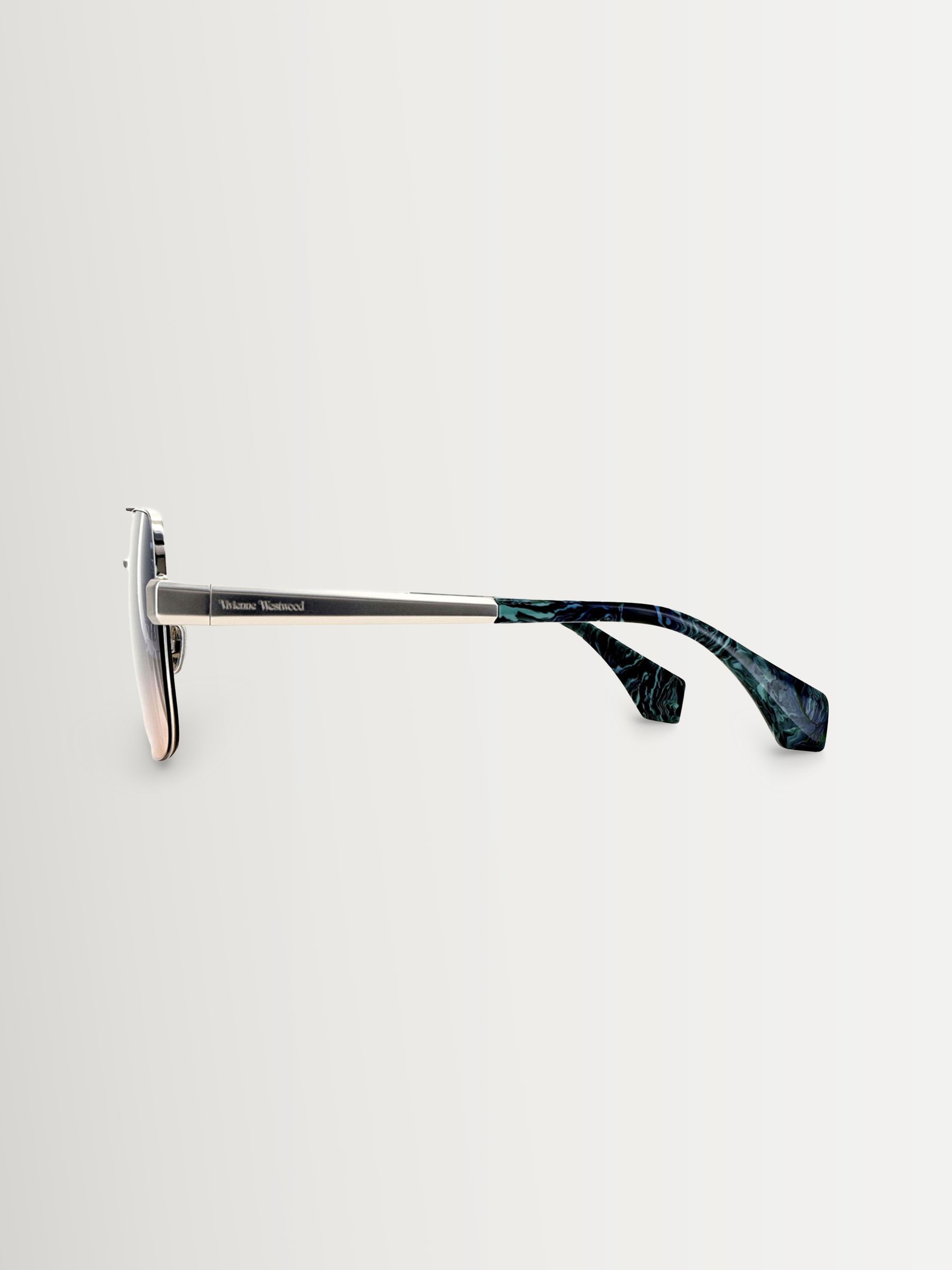 Zilver - Vivienne Westwood Cowboy VW5100 400 Shiny Sunglasses