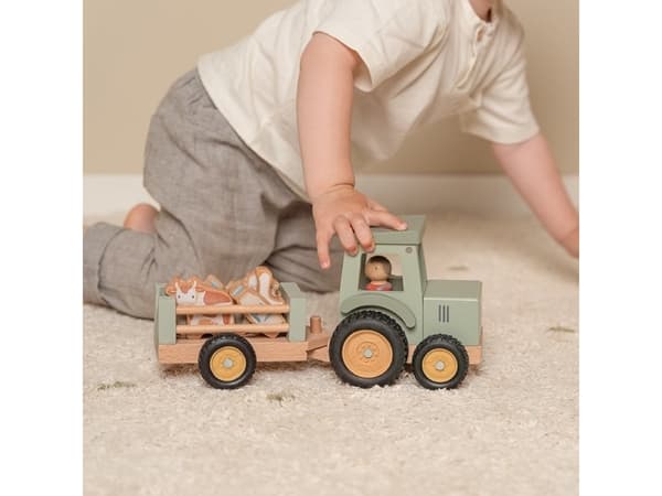 Little Dutch Little Farm, Traktor, Little Farm, 1,5 år, Tre, Flerfarget