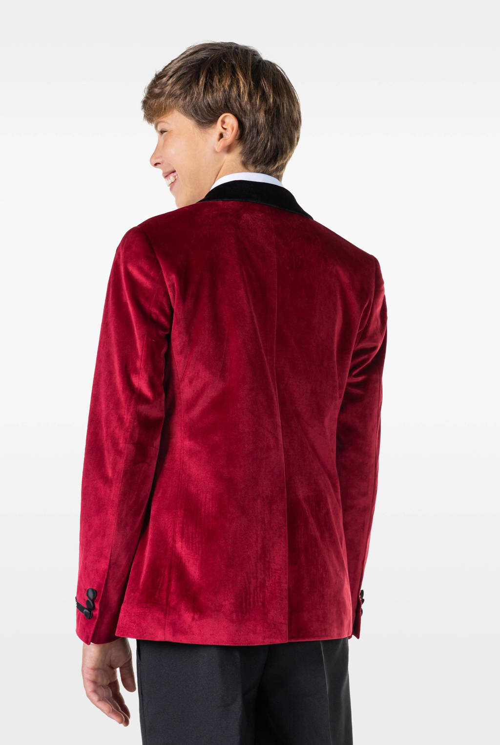 OppoSuits colbert Dinner Jacket rood/zwart