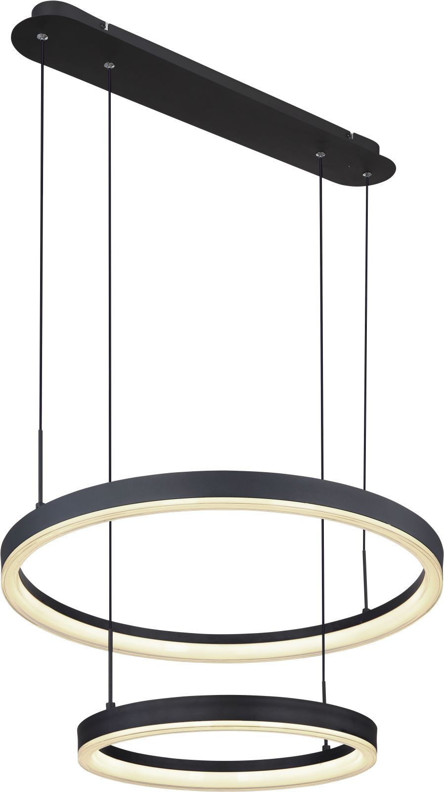 LED-Hängeleuchte - schwarz matt - Memoryfunktion - RGB-Farbwechsel