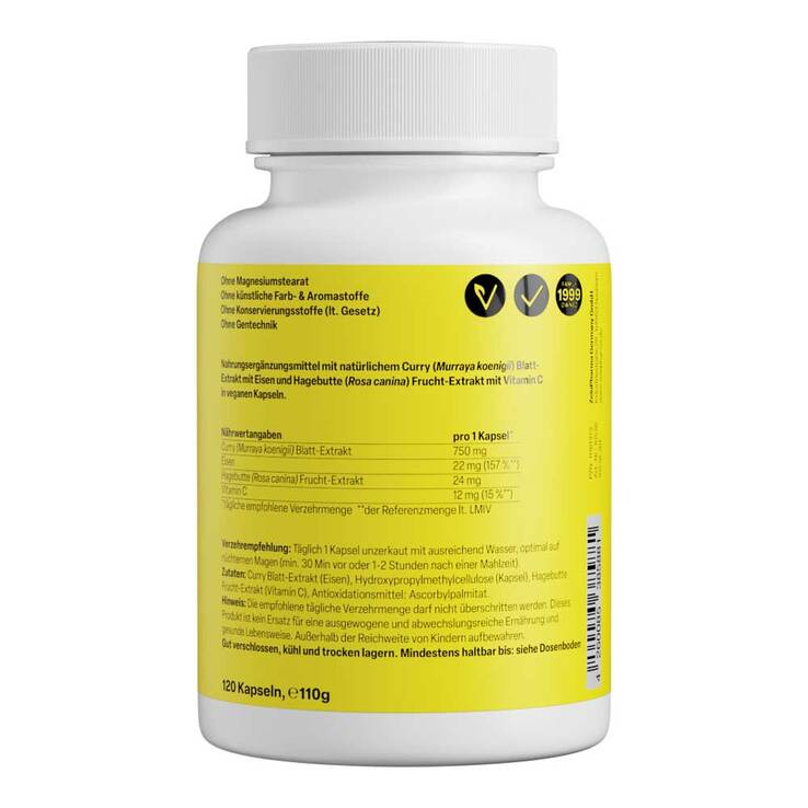 Zeinpharma Ferroleaf Ultra + C 22 mg Kapseln, 120 St