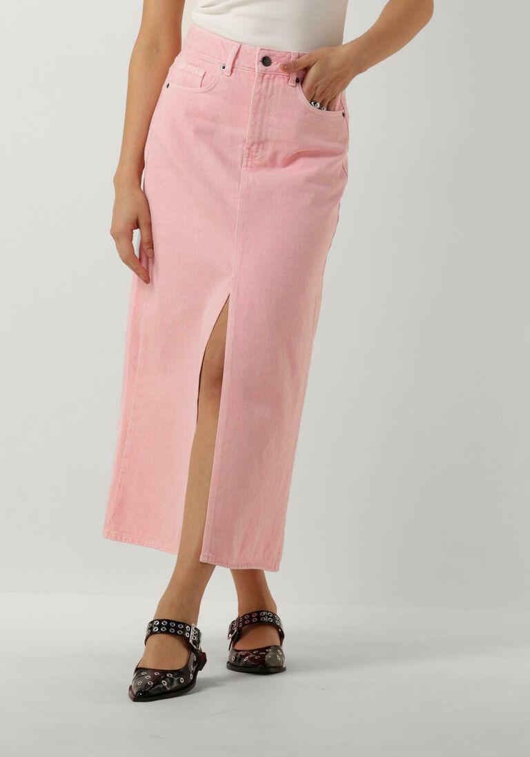 CO\\'COUTURE roze co'couture midirok vika dye slit skirt