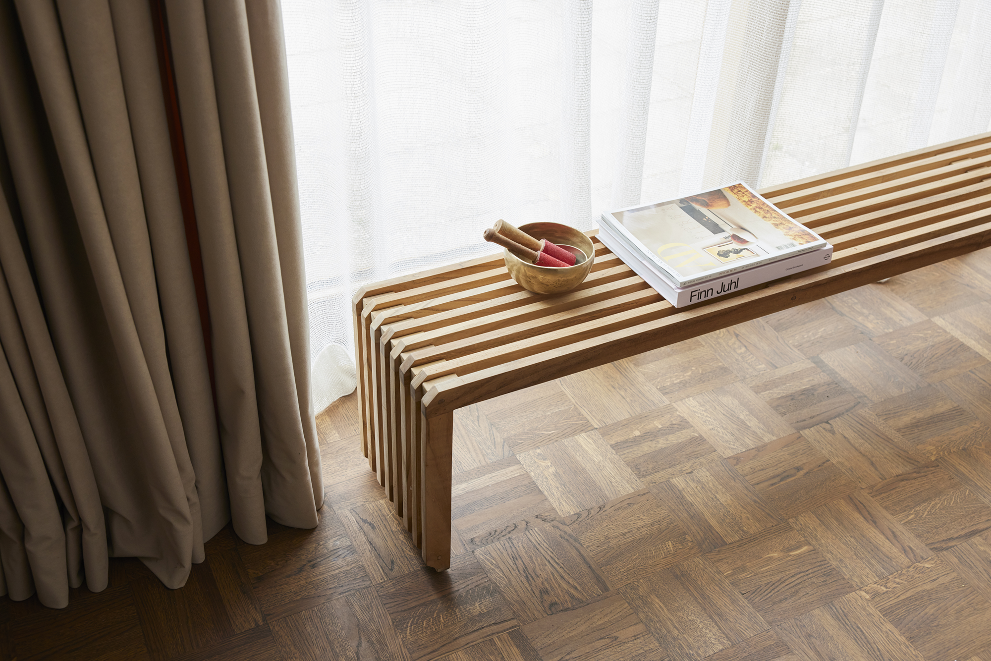 Eetkamerbank Slatted Bench Teak | XL
