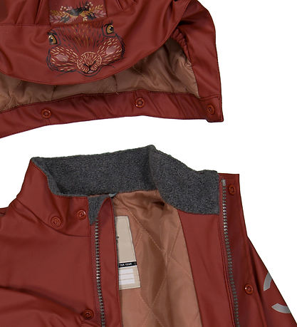 Mikk-Line Regnt?j m. Termo/Seler - PU - Rec Warm - Henna