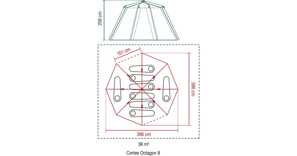 ColemanOctagon Blackout tent  (Donkergroen)
