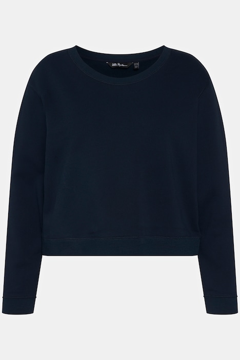 Sweatshirt, kurz, Oversized, Rundhals, Langarm