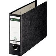 Classeur à levier cartonné Leitz 180 dégrés A5 - Dos 7,7 cm noir