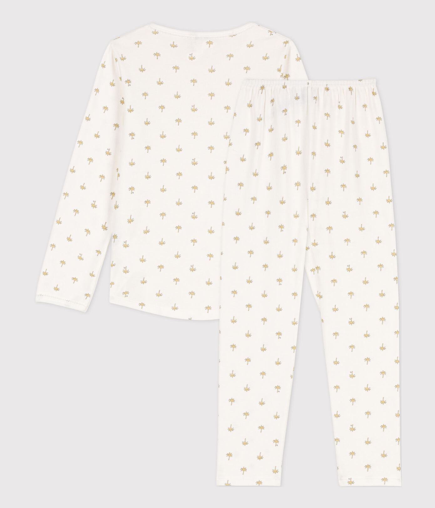 Pyjama palmiers en coton petite fille