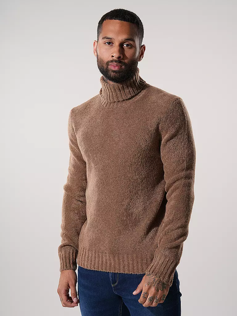 GRAN SASSO Rollkragenpullover camel