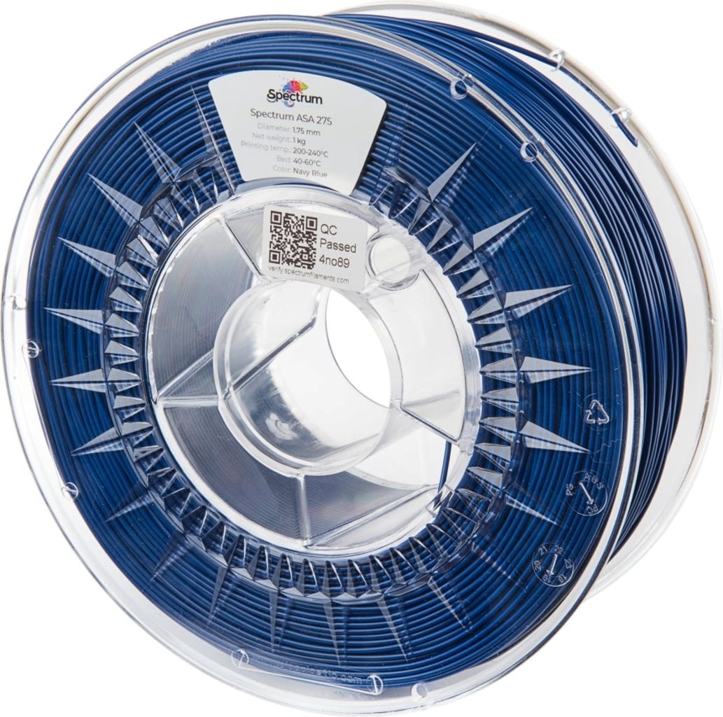 Spectrum  ASA 275 Navy Blue, 1,75 mm / 1000 g    Einfach druckbares ASA Filament