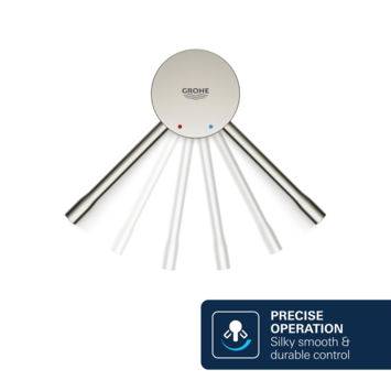 Grohe Colours Badrandcombinatie Essence New 4-delig RVS