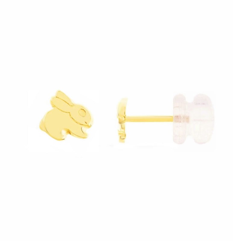 Boucles d'Oreilles Lapin - Or Jaune - Enfant