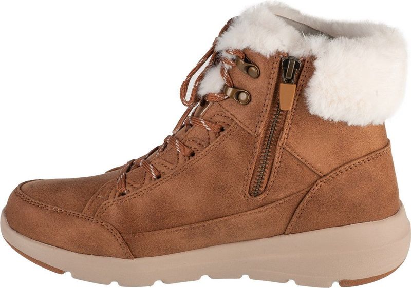 Skechers Glacial Ultra dames veterboot - Cognac