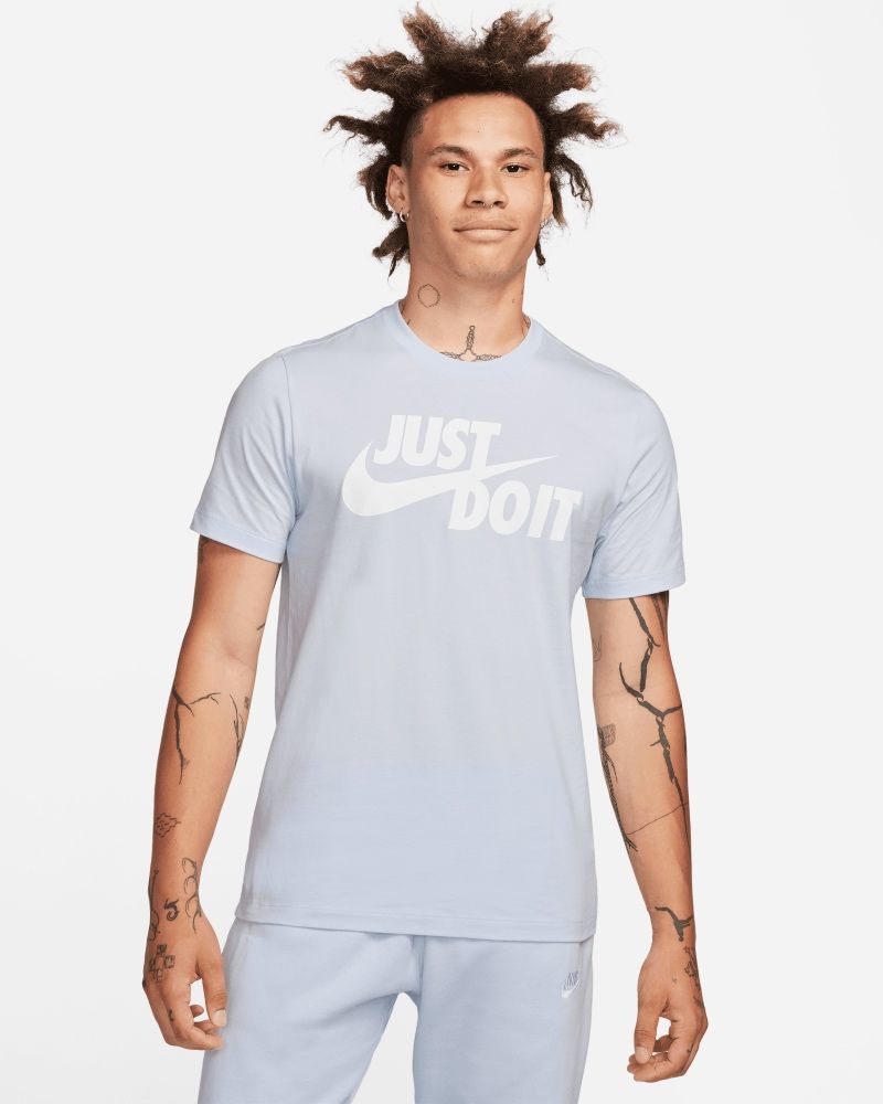 T-shirt Nike Sportswear JDI Gris & Blanc pour homme